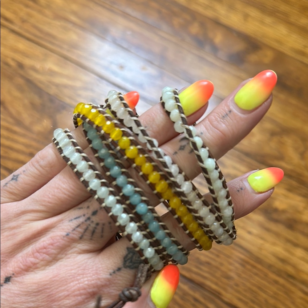 Victoria Emerson Multicolor Beaded Wrap Bracelet